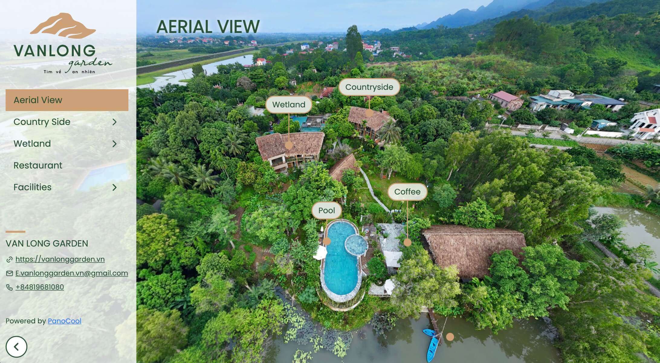 Van Long Garden resort demonstration